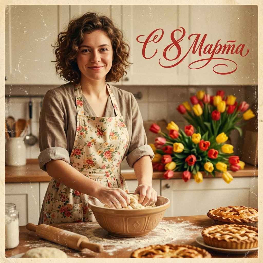 8 марта хозяйка