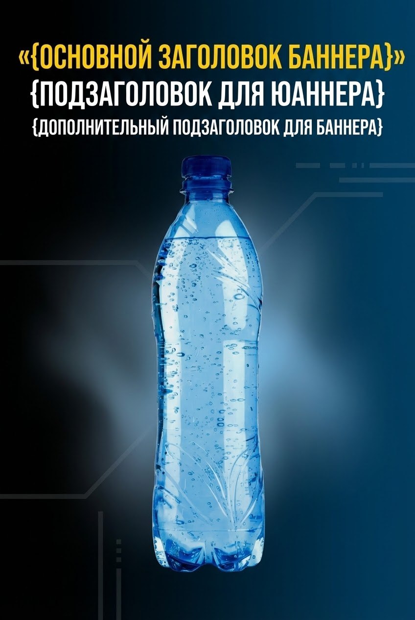 Темно-синий баннер