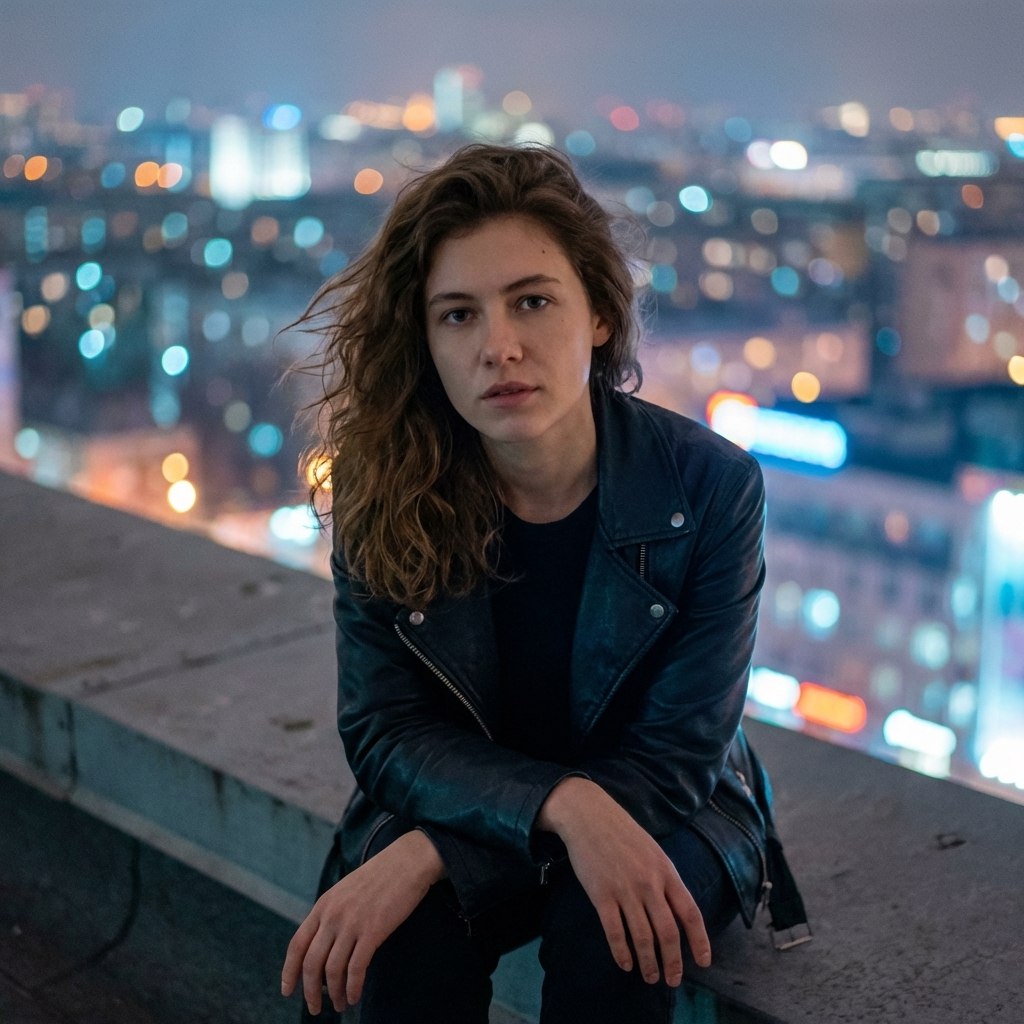 Ночью на крыше